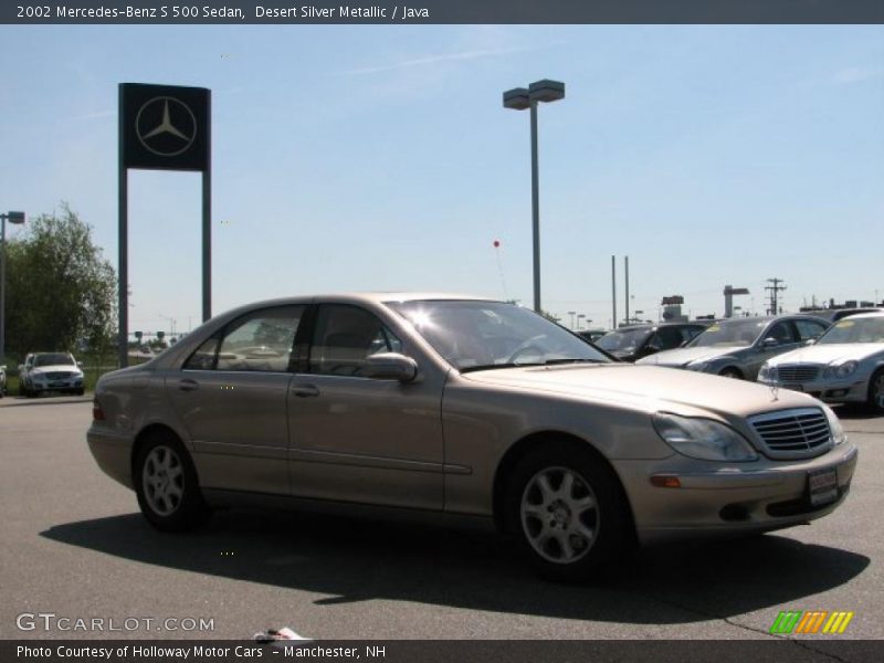 Desert Silver Metallic / Java 2002 Mercedes-Benz S 500 Sedan