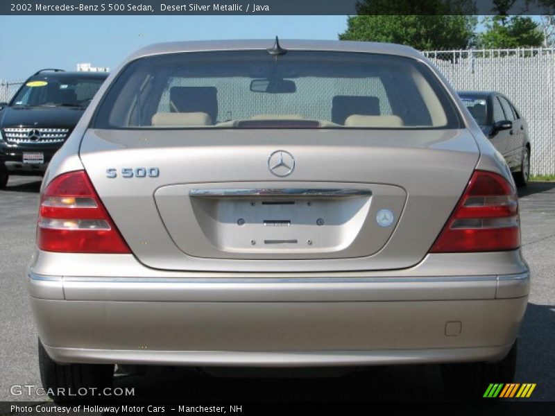 Desert Silver Metallic / Java 2002 Mercedes-Benz S 500 Sedan