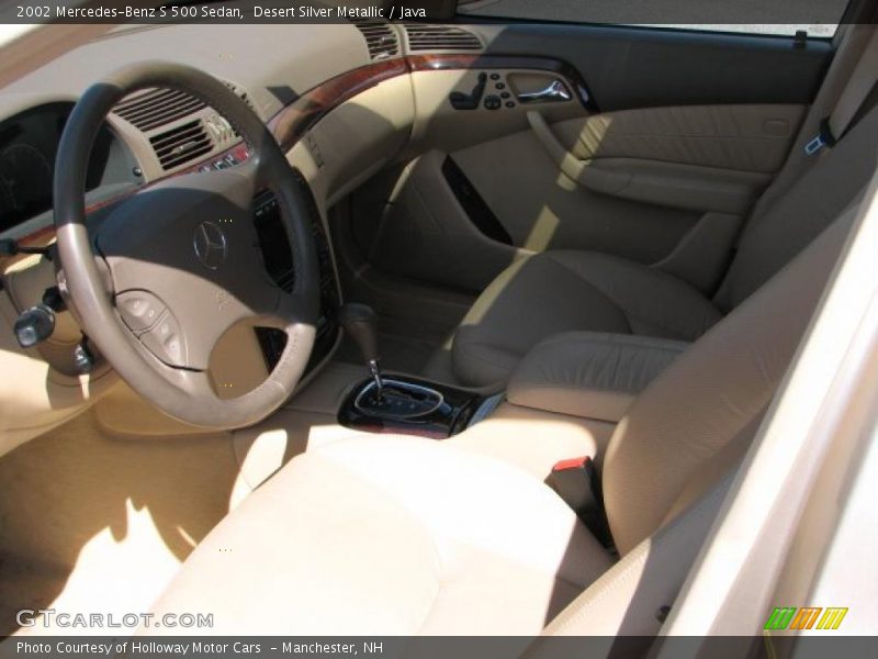 Desert Silver Metallic / Java 2002 Mercedes-Benz S 500 Sedan