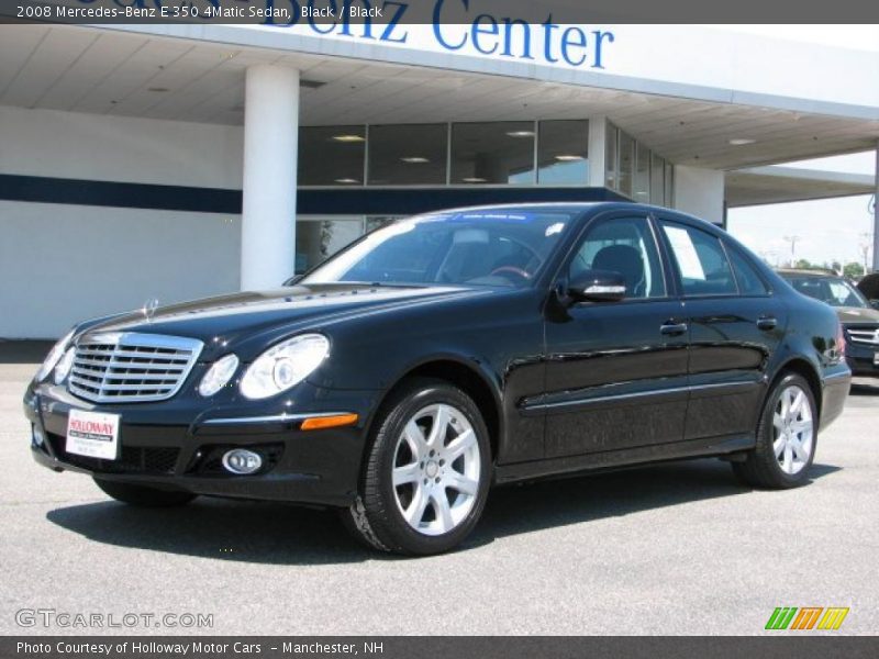 Black / Black 2008 Mercedes-Benz E 350 4Matic Sedan