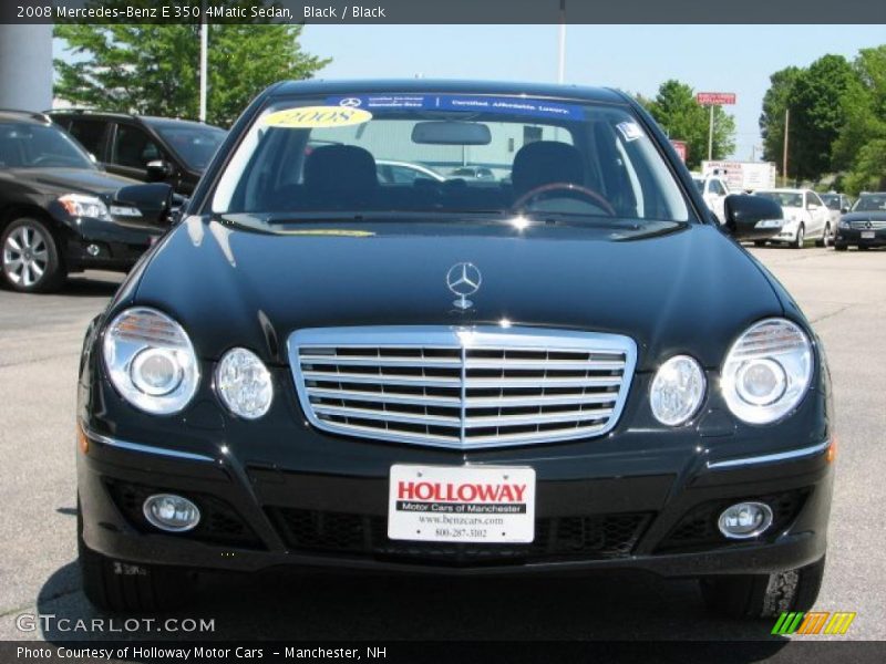 Black / Black 2008 Mercedes-Benz E 350 4Matic Sedan