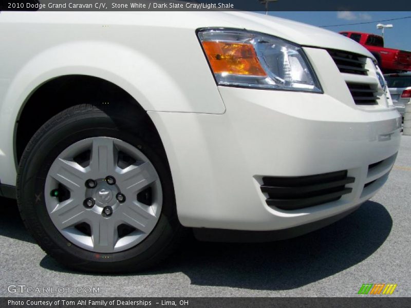 Stone White / Dark Slate Gray/Light Shale 2010 Dodge Grand Caravan C/V