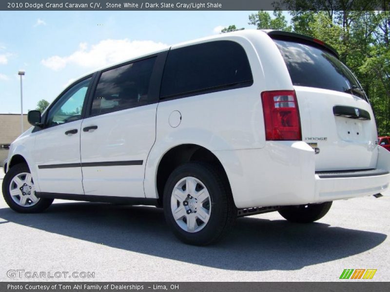 Stone White / Dark Slate Gray/Light Shale 2010 Dodge Grand Caravan C/V