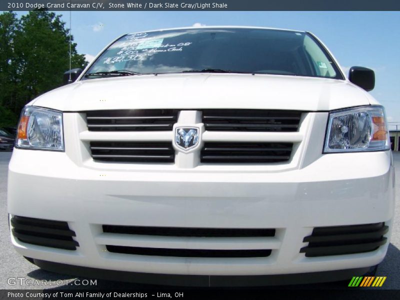 Stone White / Dark Slate Gray/Light Shale 2010 Dodge Grand Caravan C/V