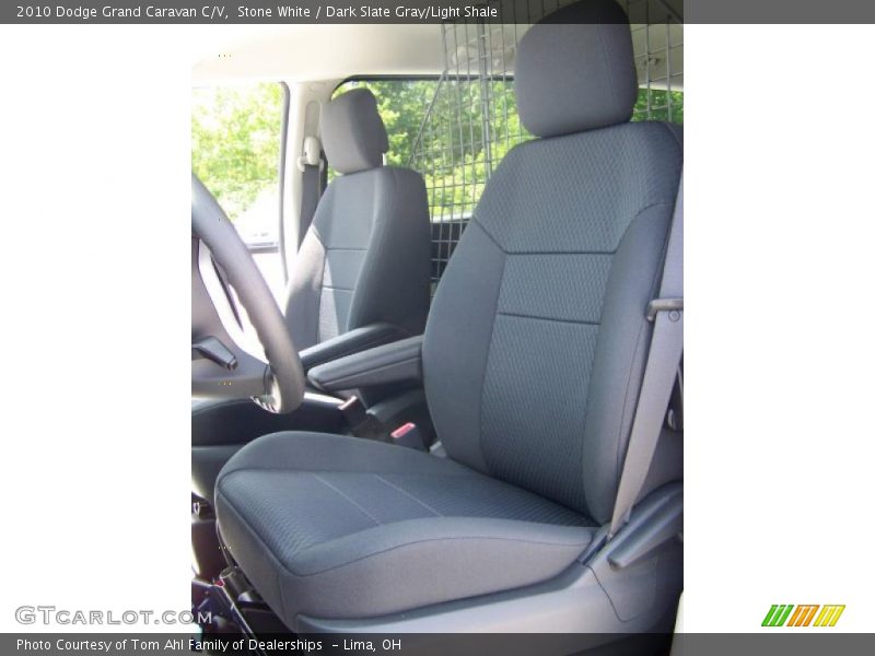 Stone White / Dark Slate Gray/Light Shale 2010 Dodge Grand Caravan C/V