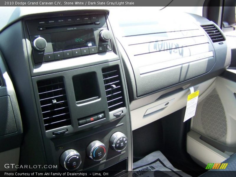 Stone White / Dark Slate Gray/Light Shale 2010 Dodge Grand Caravan C/V