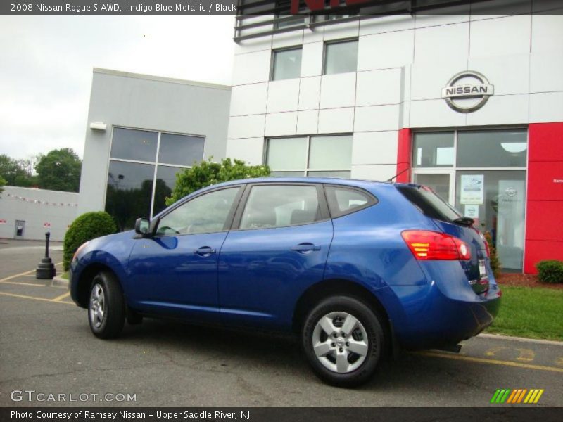 Indigo Blue Metallic / Black 2008 Nissan Rogue S AWD