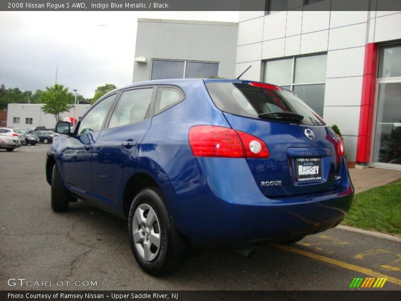 Indigo Blue Metallic / Black 2008 Nissan Rogue S AWD