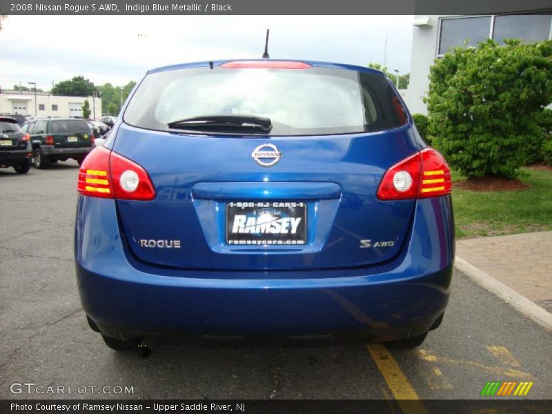 Indigo Blue Metallic / Black 2008 Nissan Rogue S AWD