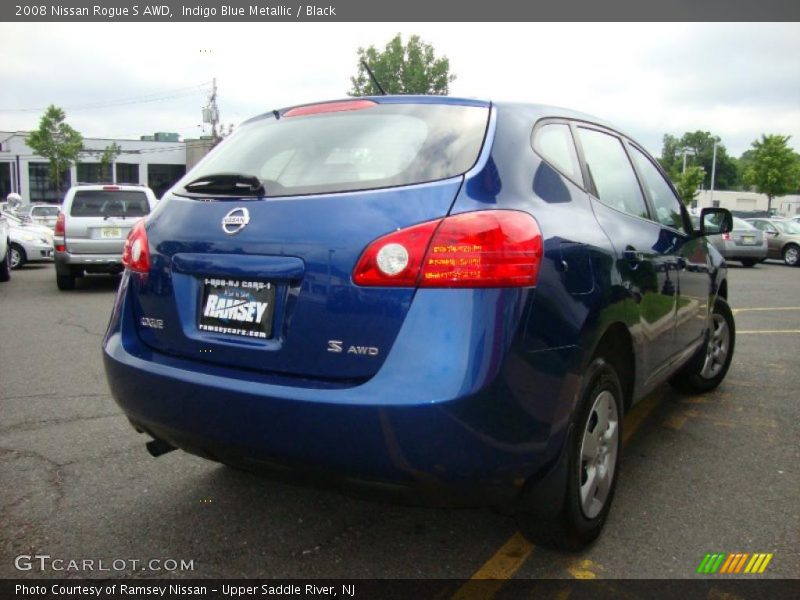 Indigo Blue Metallic / Black 2008 Nissan Rogue S AWD