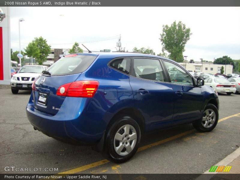 Indigo Blue Metallic / Black 2008 Nissan Rogue S AWD