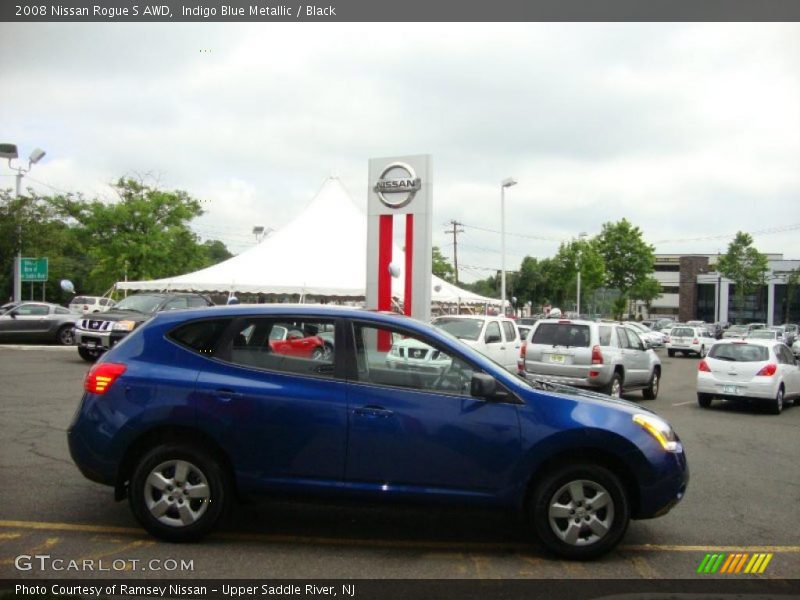 Indigo Blue Metallic / Black 2008 Nissan Rogue S AWD