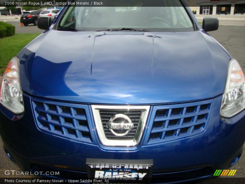 Indigo Blue Metallic / Black 2008 Nissan Rogue S AWD