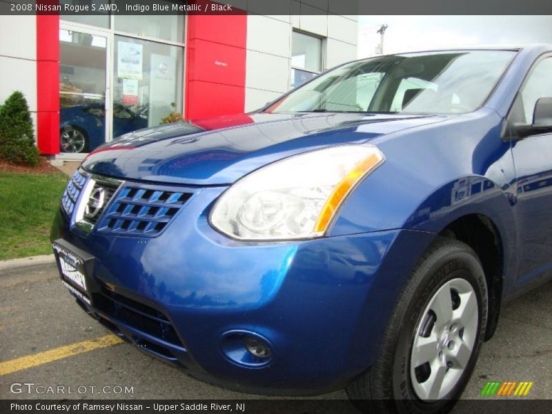 Indigo Blue Metallic / Black 2008 Nissan Rogue S AWD