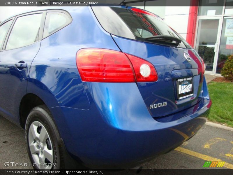 Indigo Blue Metallic / Black 2008 Nissan Rogue S AWD