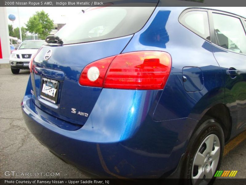 Indigo Blue Metallic / Black 2008 Nissan Rogue S AWD