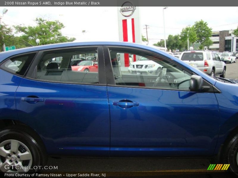 Indigo Blue Metallic / Black 2008 Nissan Rogue S AWD