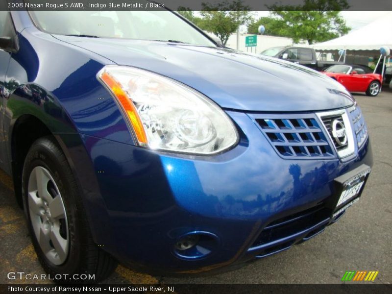 Indigo Blue Metallic / Black 2008 Nissan Rogue S AWD