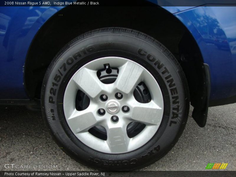 Indigo Blue Metallic / Black 2008 Nissan Rogue S AWD