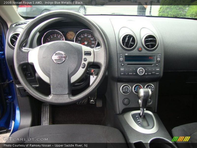 Indigo Blue Metallic / Black 2008 Nissan Rogue S AWD