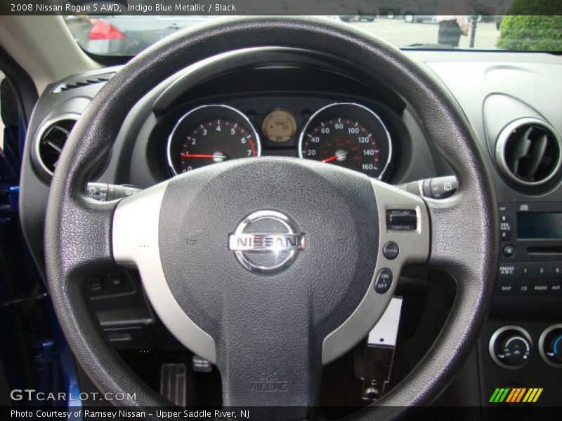 Indigo Blue Metallic / Black 2008 Nissan Rogue S AWD