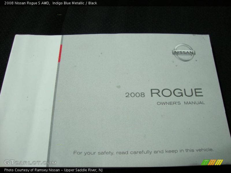 Indigo Blue Metallic / Black 2008 Nissan Rogue S AWD
