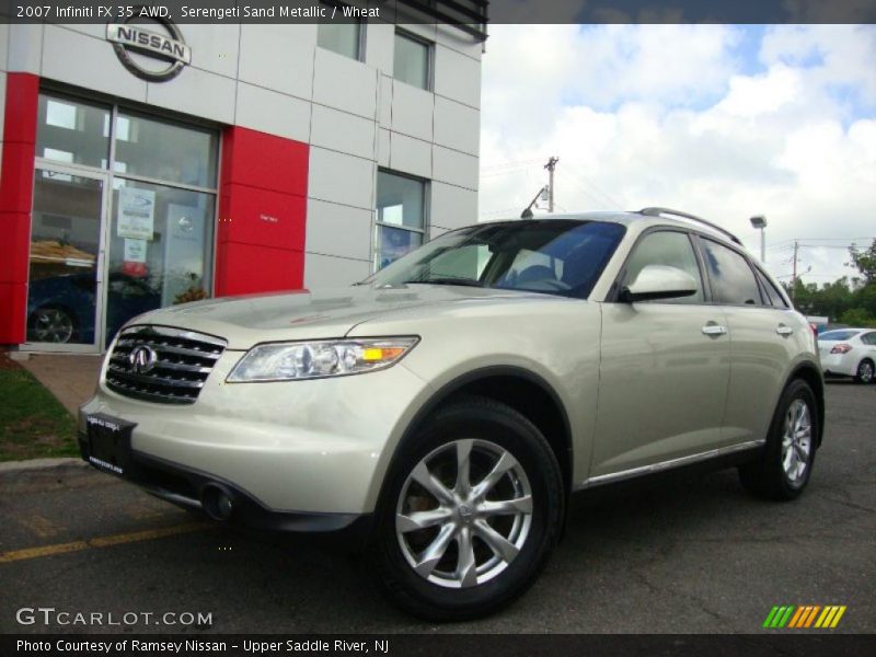 Serengeti Sand Metallic / Wheat 2007 Infiniti FX 35 AWD