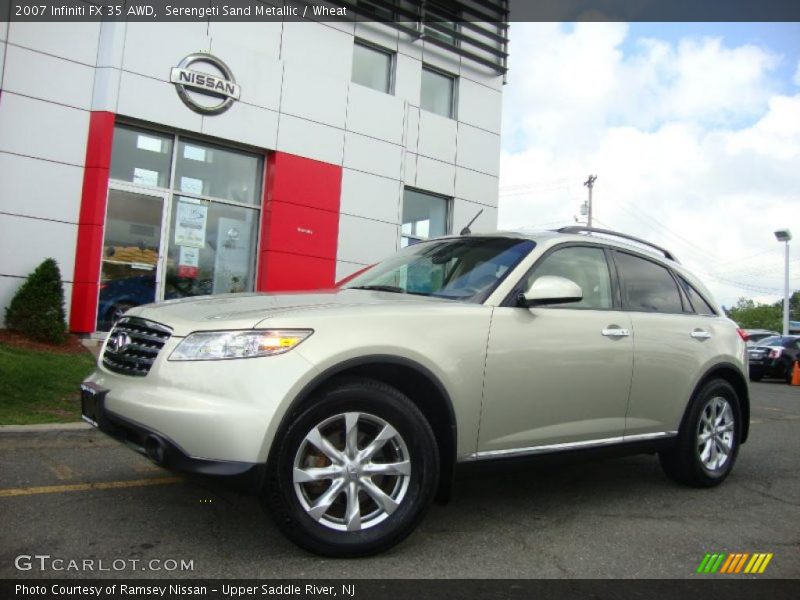 Serengeti Sand Metallic / Wheat 2007 Infiniti FX 35 AWD