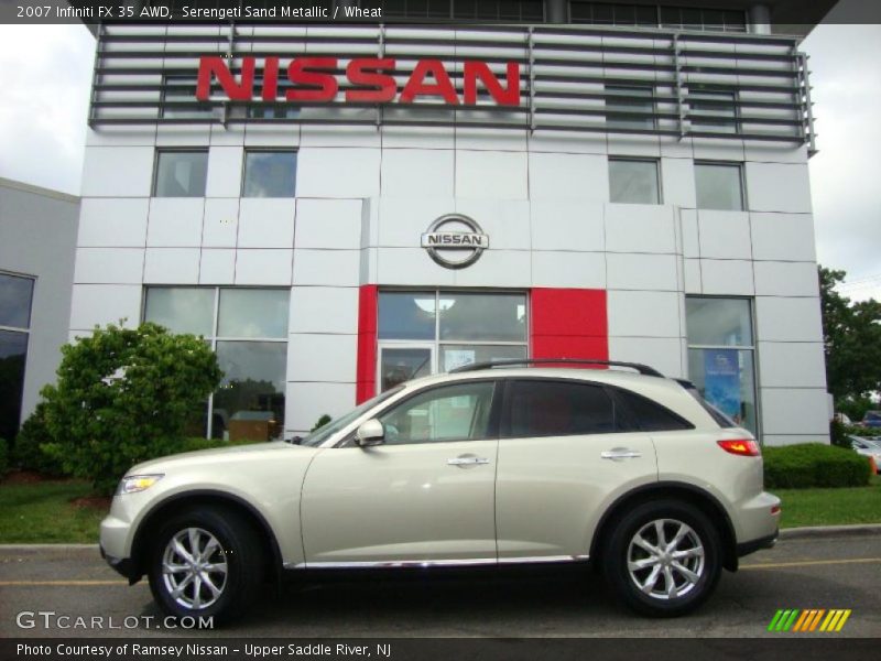 Serengeti Sand Metallic / Wheat 2007 Infiniti FX 35 AWD