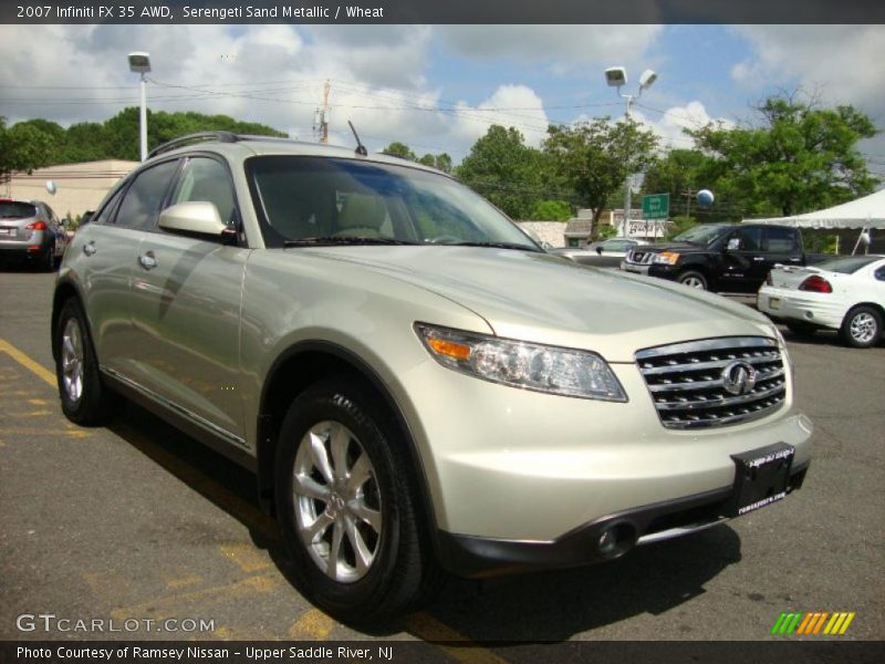 Serengeti Sand Metallic / Wheat 2007 Infiniti FX 35 AWD