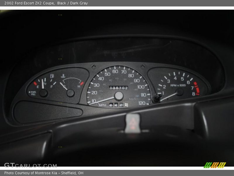 Black / Dark Gray 2002 Ford Escort ZX2 Coupe
