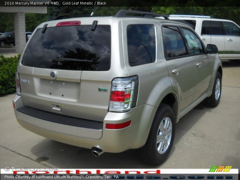 Gold Leaf Metallic / Black 2010 Mercury Mariner V6 4WD