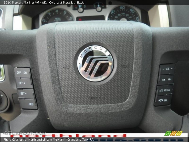 Gold Leaf Metallic / Black 2010 Mercury Mariner V6 4WD