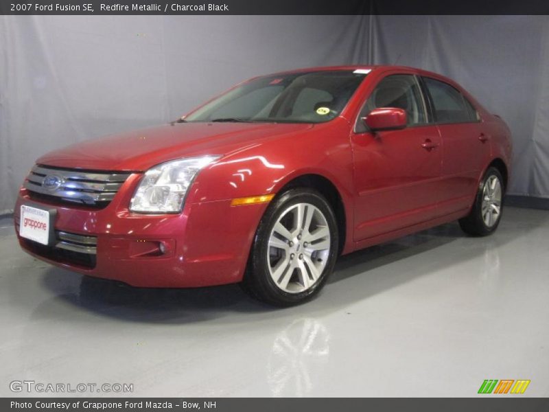 Redfire Metallic / Charcoal Black 2007 Ford Fusion SE