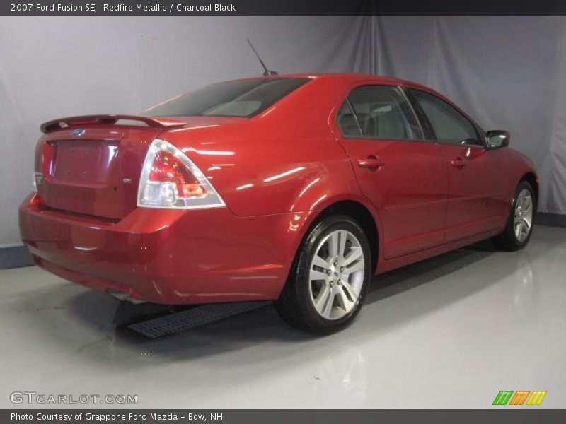 Redfire Metallic / Charcoal Black 2007 Ford Fusion SE