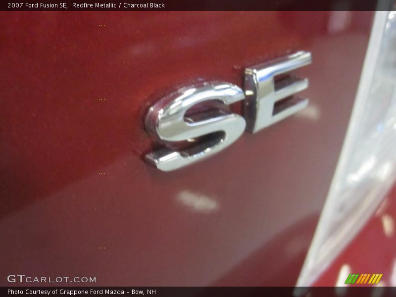 Redfire Metallic / Charcoal Black 2007 Ford Fusion SE