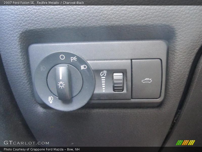 Redfire Metallic / Charcoal Black 2007 Ford Fusion SE
