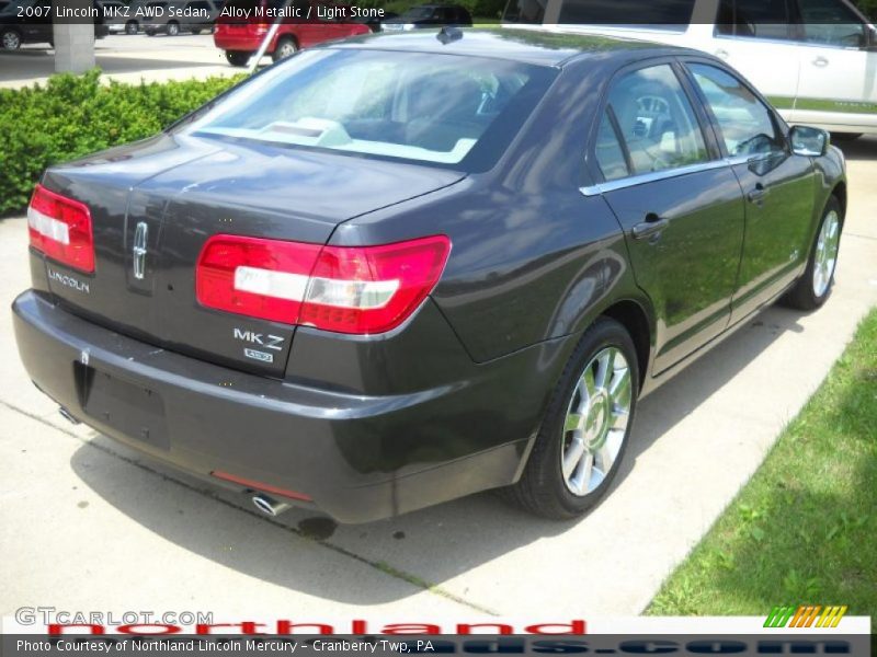 Alloy Metallic / Light Stone 2007 Lincoln MKZ AWD Sedan