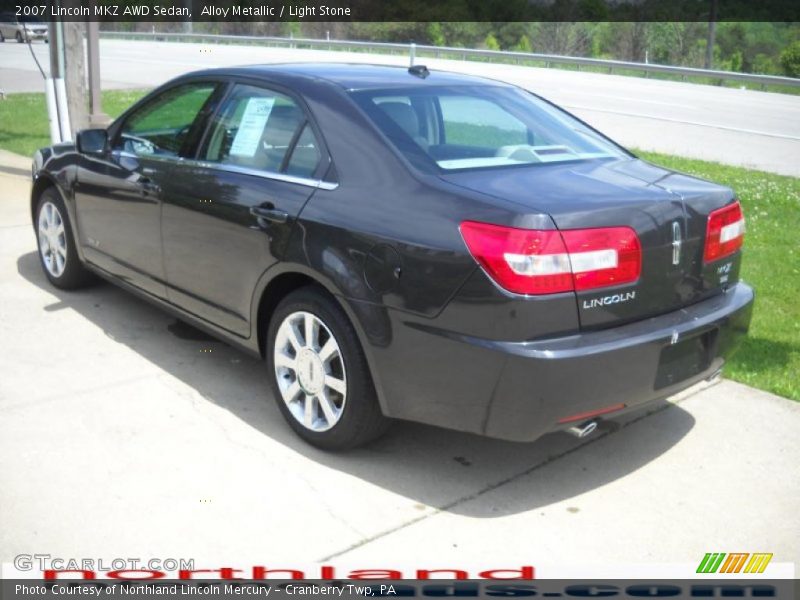 Alloy Metallic / Light Stone 2007 Lincoln MKZ AWD Sedan