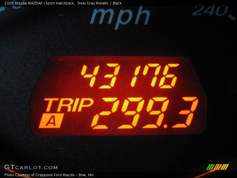 Steel Gray Metallic / Black 2005 Mazda MAZDA6 i Sport Hatchback