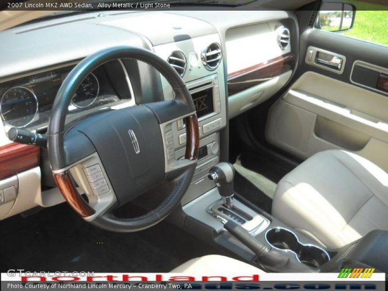 Alloy Metallic / Light Stone 2007 Lincoln MKZ AWD Sedan
