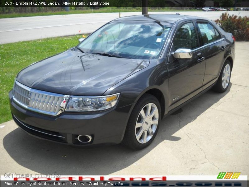 Alloy Metallic / Light Stone 2007 Lincoln MKZ AWD Sedan