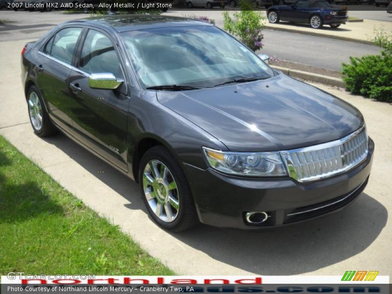 Alloy Metallic / Light Stone 2007 Lincoln MKZ AWD Sedan