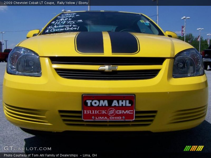 Rally Yellow / Ebony 2009 Chevrolet Cobalt LT Coupe