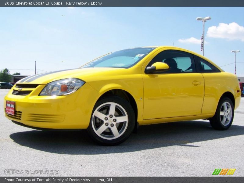 Rally Yellow / Ebony 2009 Chevrolet Cobalt LT Coupe