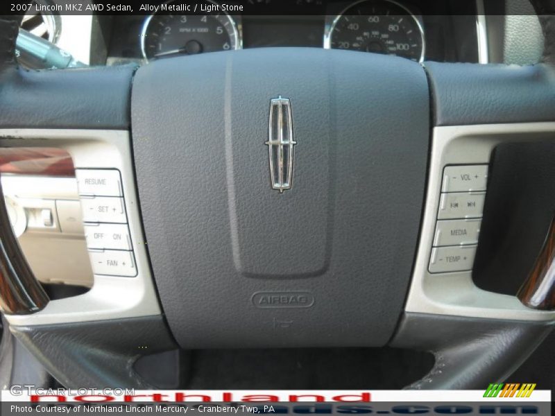 Alloy Metallic / Light Stone 2007 Lincoln MKZ AWD Sedan