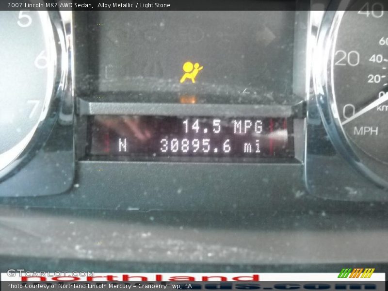 Alloy Metallic / Light Stone 2007 Lincoln MKZ AWD Sedan