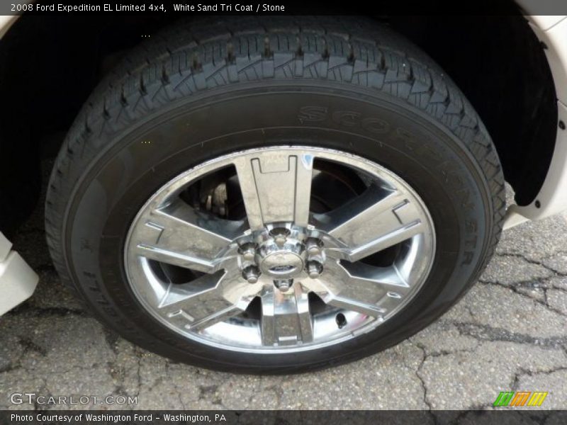 White Sand Tri Coat / Stone 2008 Ford Expedition EL Limited 4x4