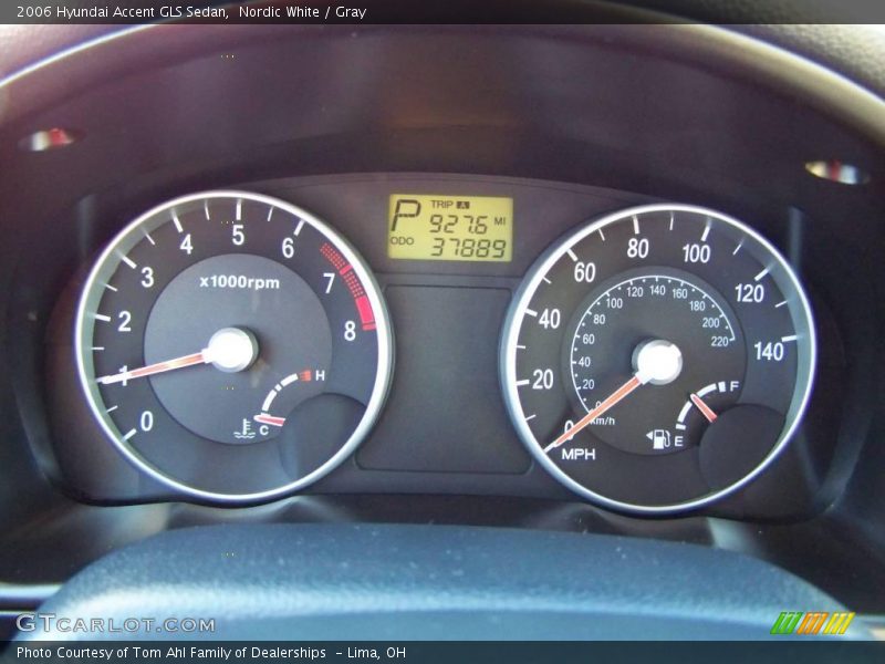 Nordic White / Gray 2006 Hyundai Accent GLS Sedan