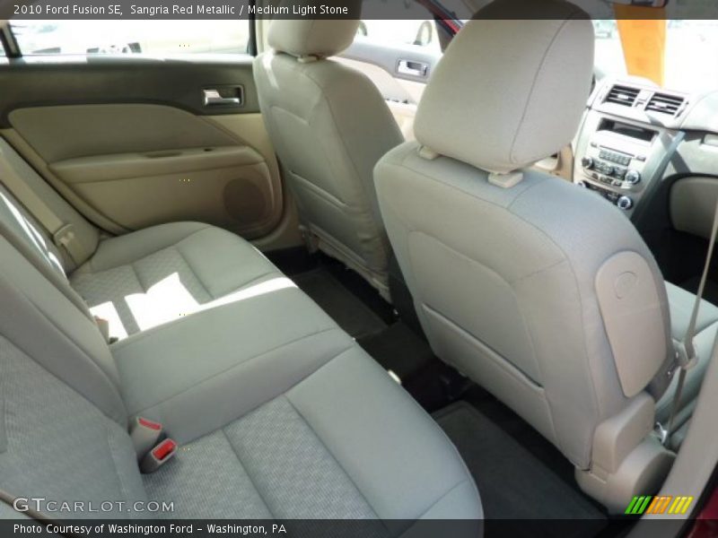 Sangria Red Metallic / Medium Light Stone 2010 Ford Fusion SE